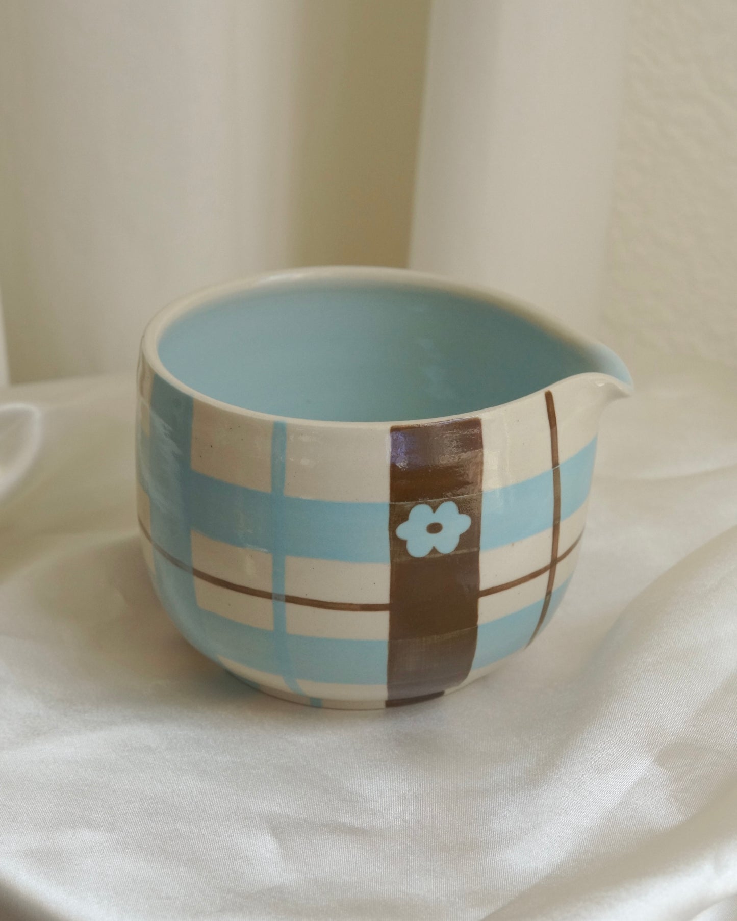 blueberry mocha plaid matcha bowl