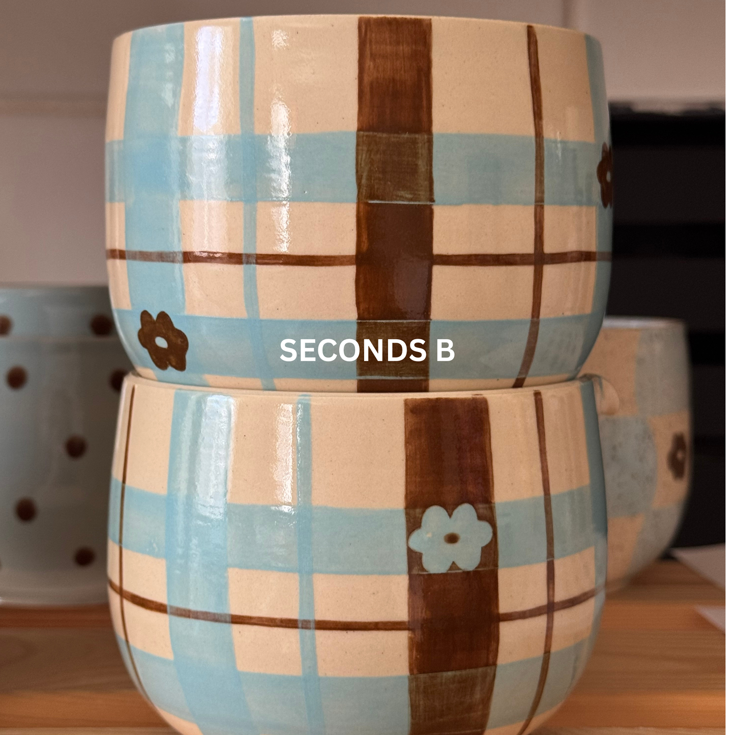 blueberry mocha plaid matcha bowl