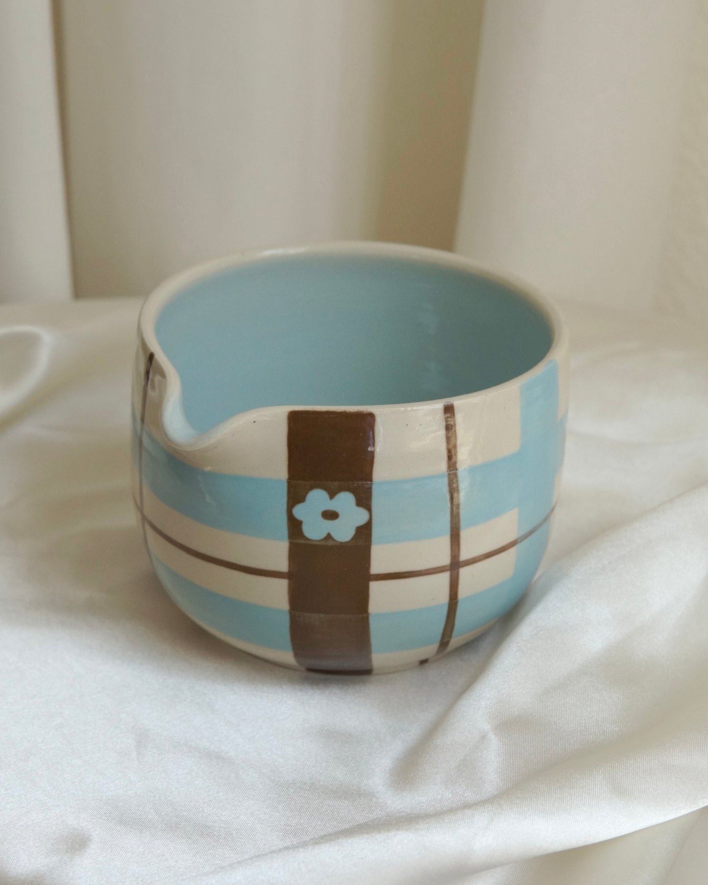 blueberry mocha plaid matcha bowl
