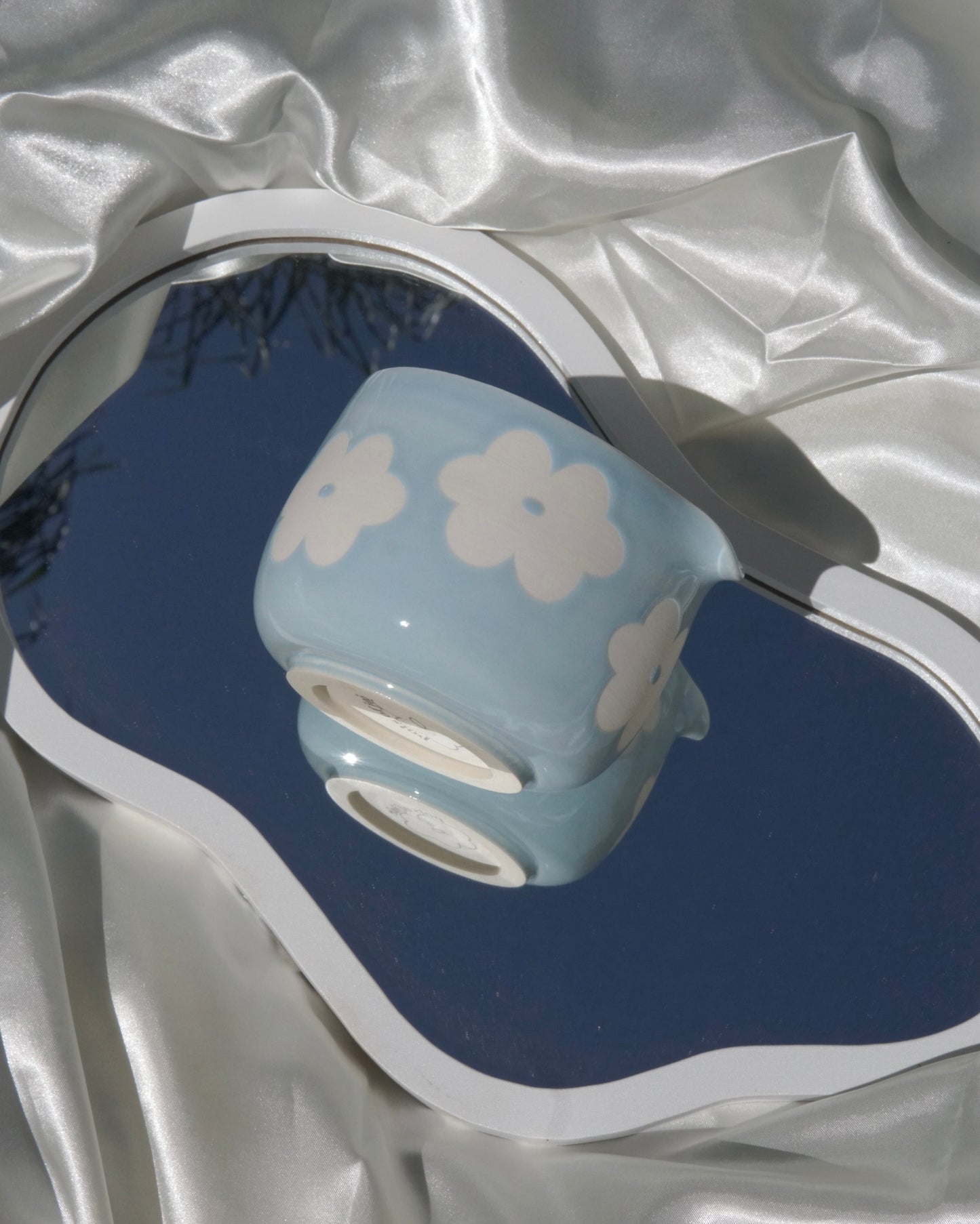 blueberry cream flowers bowl